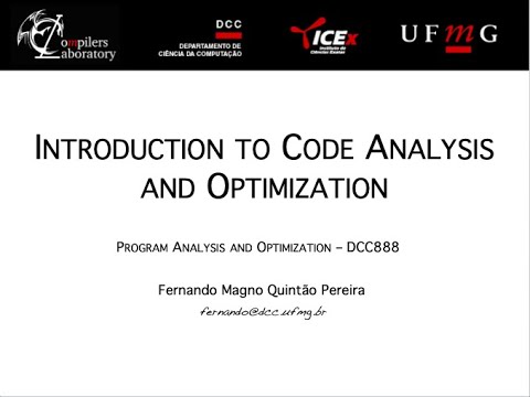 Introduction to Static Code Analysis and Code Optimization