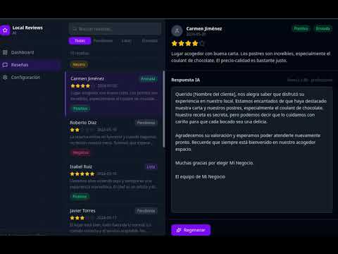 Video thumbnail: Demo — Local Reviews AI