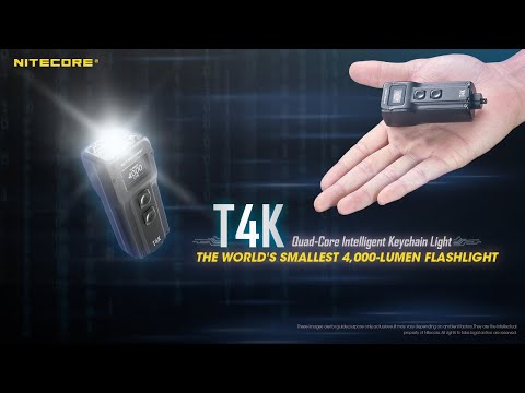T SERIJOS BIRŠINYS 4000LUMMENS/T4K NITECORE video