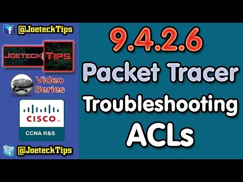 CCNA RS2 9.4.2.6 Troubleshooting ACLs - (Talking in English) - Verbose