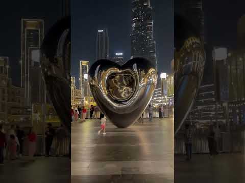 Dubai City Burj Khalifa Emaar Beautiful Beach Heart  Stick And Very Lo#shorts #viralreels #trending