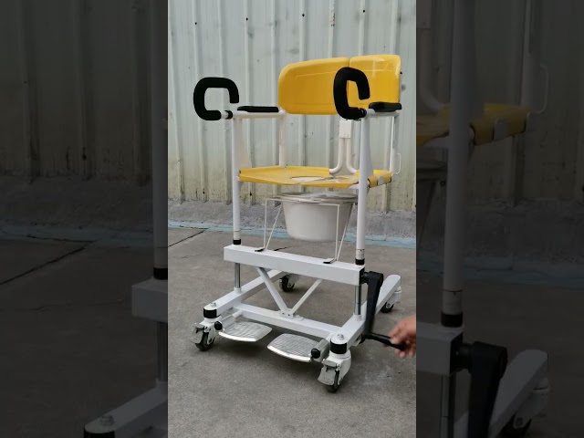 كرسي سحب مريض من على السرير 21 انش أصفر به محرك لل...