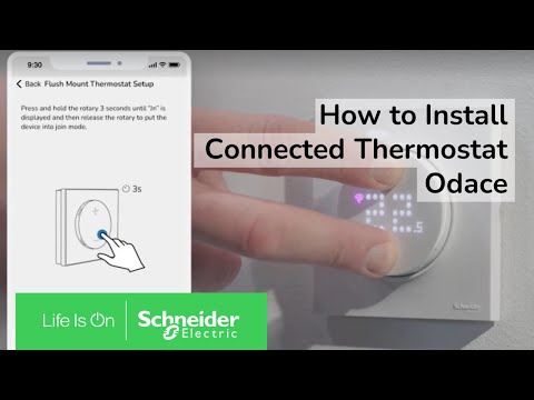 Image of How to install the Odace connected flush mounted thermostat via the Wiser smart home app.