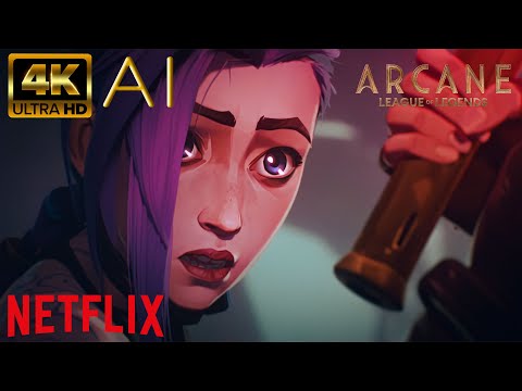 [4K AI] | Arcane | Adult Jinx First Appearance and Fight | UPSCALED