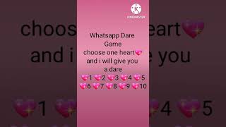 whatsapp status video💖/Dare games👍/#shorts #