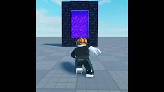 E se você entrasse no mundo do minecraft?#roblox#shorts
