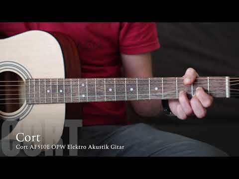 Cort AF510E OP - Open Pore Elektro Akustik Gitar - Video