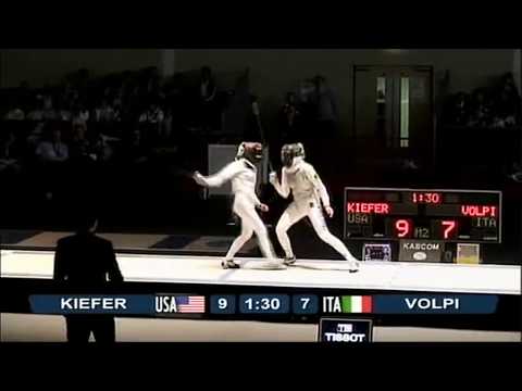 Belfast World Championships 2009 CWF - L4 - Kiefer USA v Volpi ITA