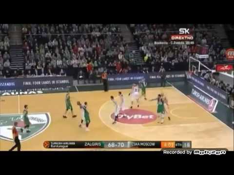 Zalgiris Kaunas -CSKA Moscow 79-74 Euroleague Highlights {24/1/2017}