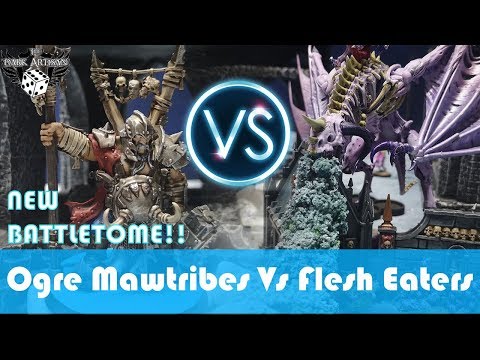 NEW BATTLETOME Ogor Mawtribes Vs Flesh Eater Courts Age of Sigmar Battle Report