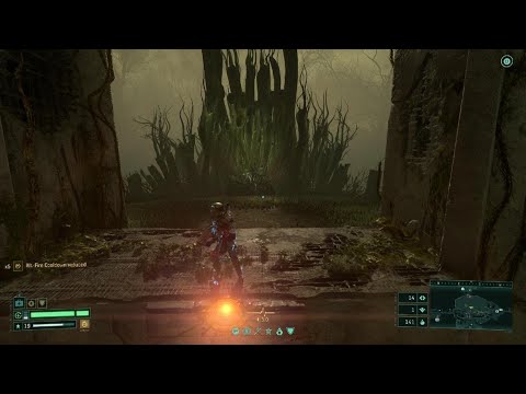 Returnal Biome 4 boss fight with Hyperion, electropylon driver