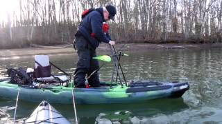 preview picture of video 'Jackson Kayak Big Rig First Time Standing In A Kayak'
