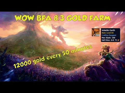 WoW BFA 8.3 Gold Farm !!!! 12000 Gold Every 50 Minutes !!!!