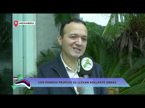 JARDÍN AMÉRICA: CON FONDOS PROPIOS SE LLEVAN ADELANTE OBRAS