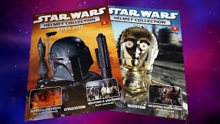 Star Wars Helmets Collection # 2 : Bobba Fett & # 3 : C3PO ( DeAgostini )