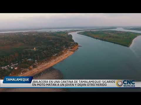 ¡BALACERA EN UNA CANTINA DE TAMALAMEQUE! SICARIOS EN MOTO MATAN A UN JOVEN Y DEJAN OTRO HERIDO