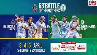 Download lagu LIVE: Thurstan College vs Isipathana College - 63rd Battle of the Brothers 2026 - Day 02 mp3