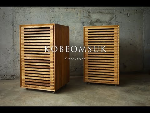 Kobeomsuk furniture - Making of Movable White Oak Cabinet