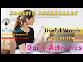 English Vocabulary USEFUL WORDS To Describe DAILY ACTIVITIES British American Australian Accent