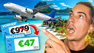 Wie du günstig Flüge buchst - 3 GEHEIME Travel Hacks, die dir keiner v