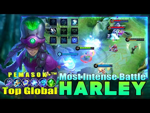Harley Most Intense Battle! Top Golbal Harley by P E M A S O K •™ - MLBB