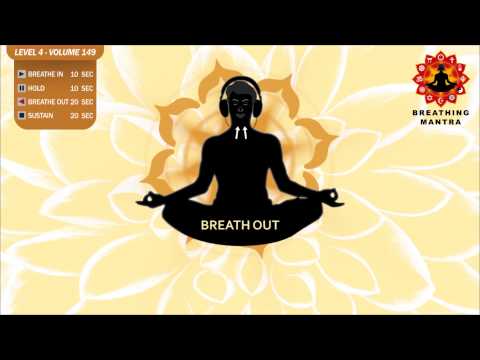 Guided Breathing Mantra (10-10 -20 -20) Pranayama Yoga Breathing Exercise (Level 4 Volume 149)