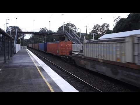 NR's lead PN freight trains 7BS6 and 7SB1 - 3/6/17