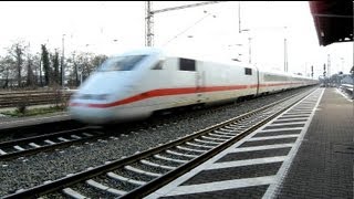 preview picture of video 'IntercityExpress ICE mit 200km/h durch Diepholz'