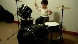 Lucas Playing Drums 03-06-07 2yrs old