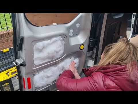 Insulating And Sound Deadening Our Ford Transit Connect Camper Conversion