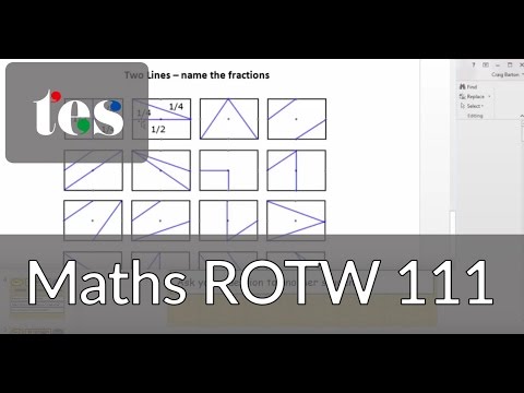 Maths ROTW 111 - Fractions Investigation