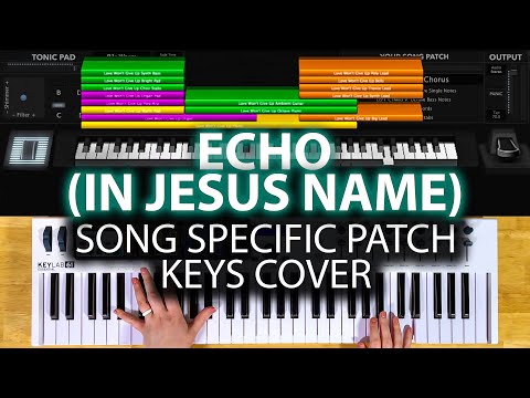 Echo (In Jesus Name) - MainStage patch keyboard cover- Charity Gayle