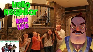 HELLO NEIGHBOR REAL LIFE 2 (Fun Game) / That YouTub3 Family | Family Channel