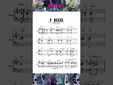 F BLUES - PIANO COMPING #jazz #jazzsolo #bebop #blues #piano #comping #sheetmusic