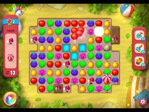 GardenScapes Level 4009 no boosters (29 moves)