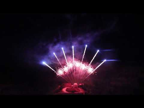 JX-RB30007 1.2" 13SH FAN-SHAPE: BLUE COCO TAIL WITH RED STROBE MINE