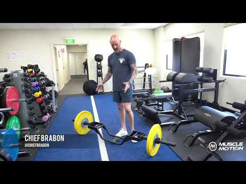 Muscle Motion LOBCPB Olympic Cambered Multi Grip Barbell - Gym Direct