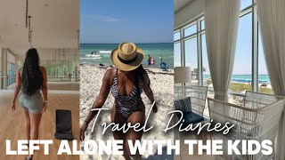 VLOG |TRAVEL DIARIES| SHE LEFT ME IN DESTIN WITH THE KIDS ON TRIP| MOM LIFE IS HARD…SURVIVAL GUIDE..