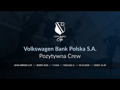 Skrót spotkania Volkswagen Bank Polska S.A. - Pozytywna Crew ( Legia Biznes Cup Jesień 2020 )