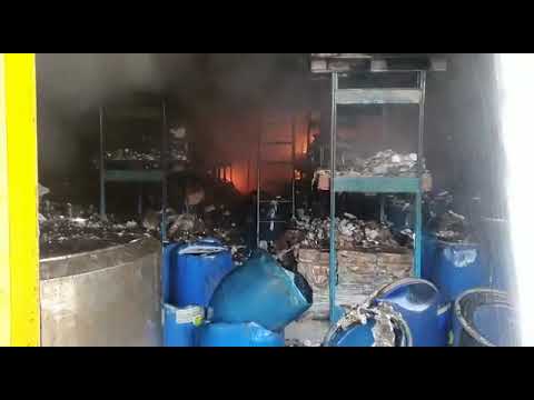 שריפת מפעל קוסמטיקה ת.ד.א.ת – אזור התעשייה ערד