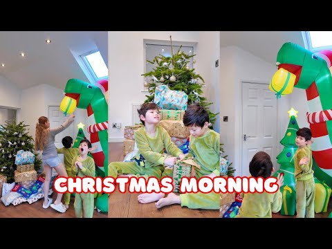 Christmas morning surprise para kay Charlie & Chino! 🤍