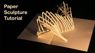 Paper Sculpture | Paper Kirigami Figures | Pop up Paper Sculpture tutorial