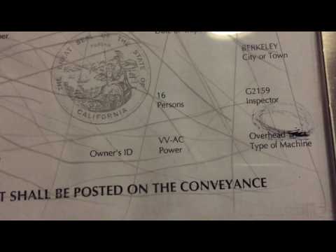 Otis? Mod. by ? Traction Elevator at UC Berkeley Dwinelle Hall in Berkeley, CA