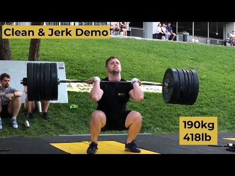 Clean & Jerk Session in the Park (up to 190kg/418lb)