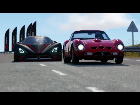 SSC Tuatara vs Ferrari Sports at Highlands