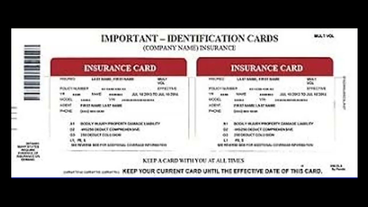 Cheap Home Insurance card template