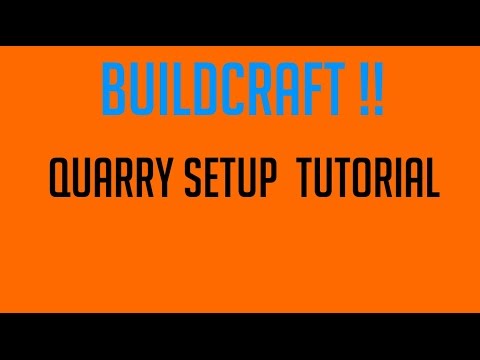 minecraft buildcraft quarry tutorial | full setup + hd