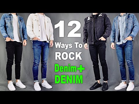 12 Ways To ROCK Denim On DENIM | Men’s Outfit Ideas