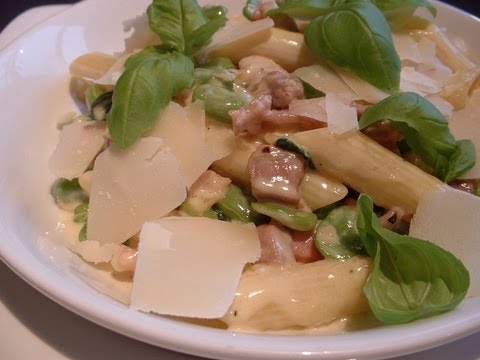 Penne pasta recipe with pancetta