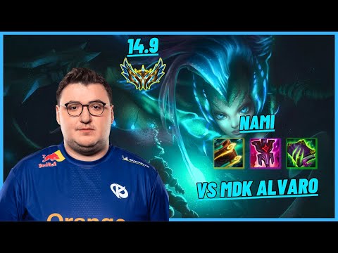 KCB FLESHY: NAMI VS MDK ALVARO: RUMBLE (SUP) - EUW CHALLENGER - PATCH 14.9